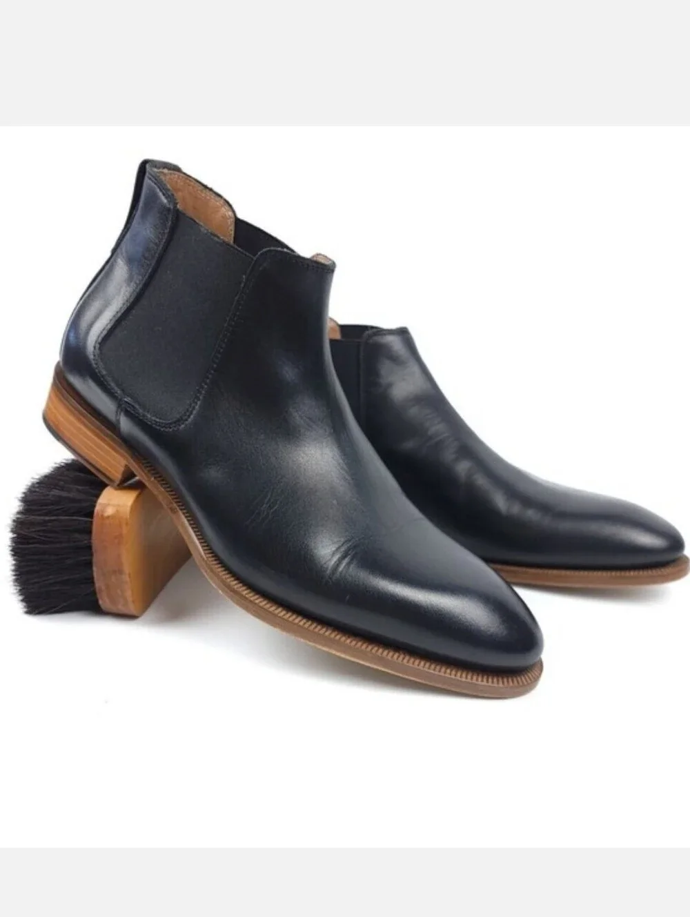 To Boot New York Alan Leather Chelsea Boot Black Formal Dress Office Shoe 11.5